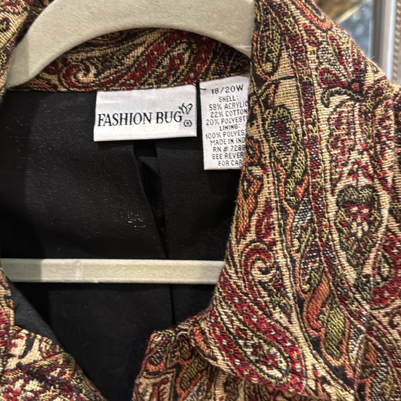 Fashion Bug paisley blazer size 18/20W - Picture 2 of 6